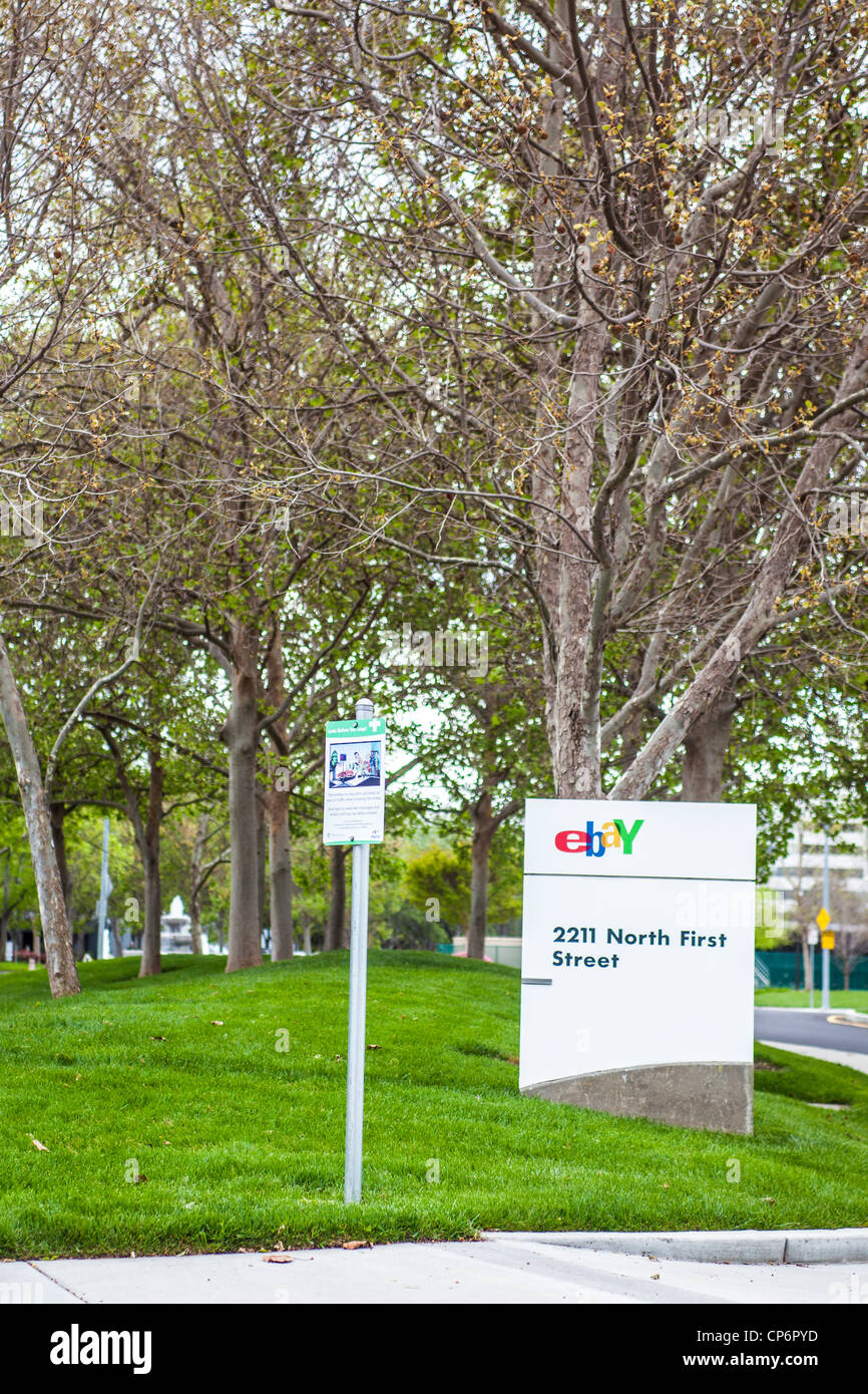 Ebay's offices in San Jose California on North First Street Stock Photo