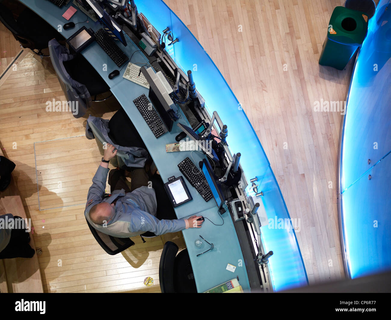 Traders on the floor of the New York Stock Exchange Stock Photo