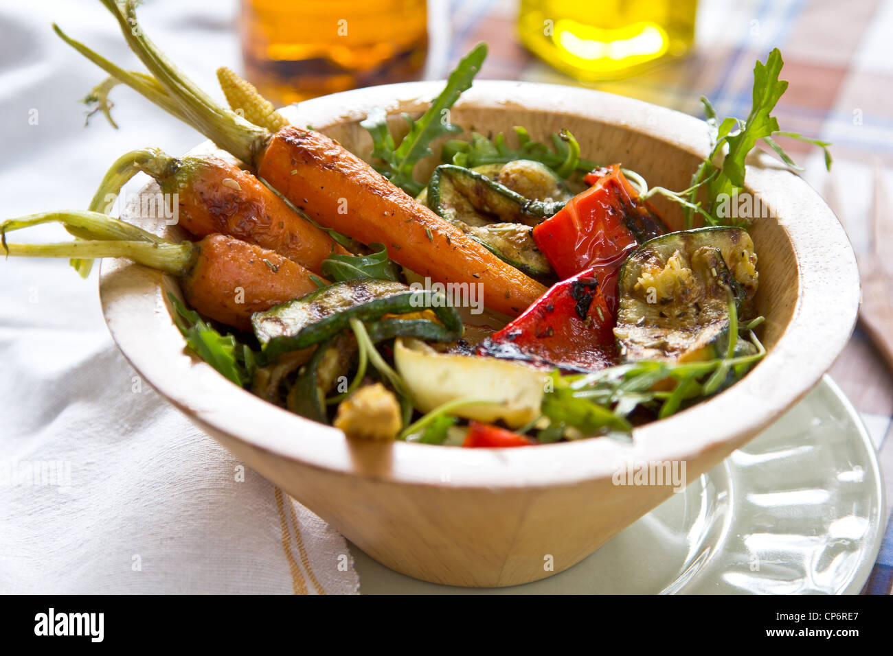 Grilled vegetables salad Stock Photo