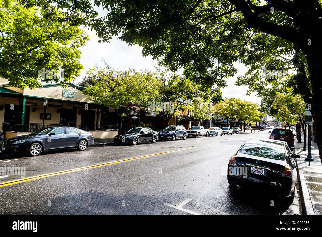 Scenes from downtown Campbell California Stock Photo - Alamy