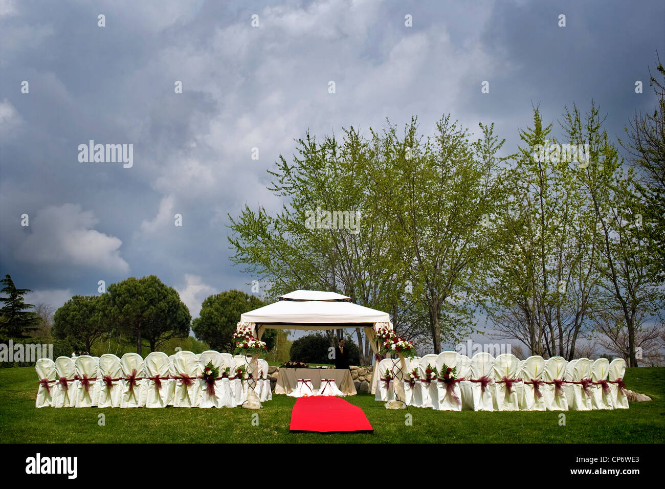 American style wedding Stock Photo Alamy