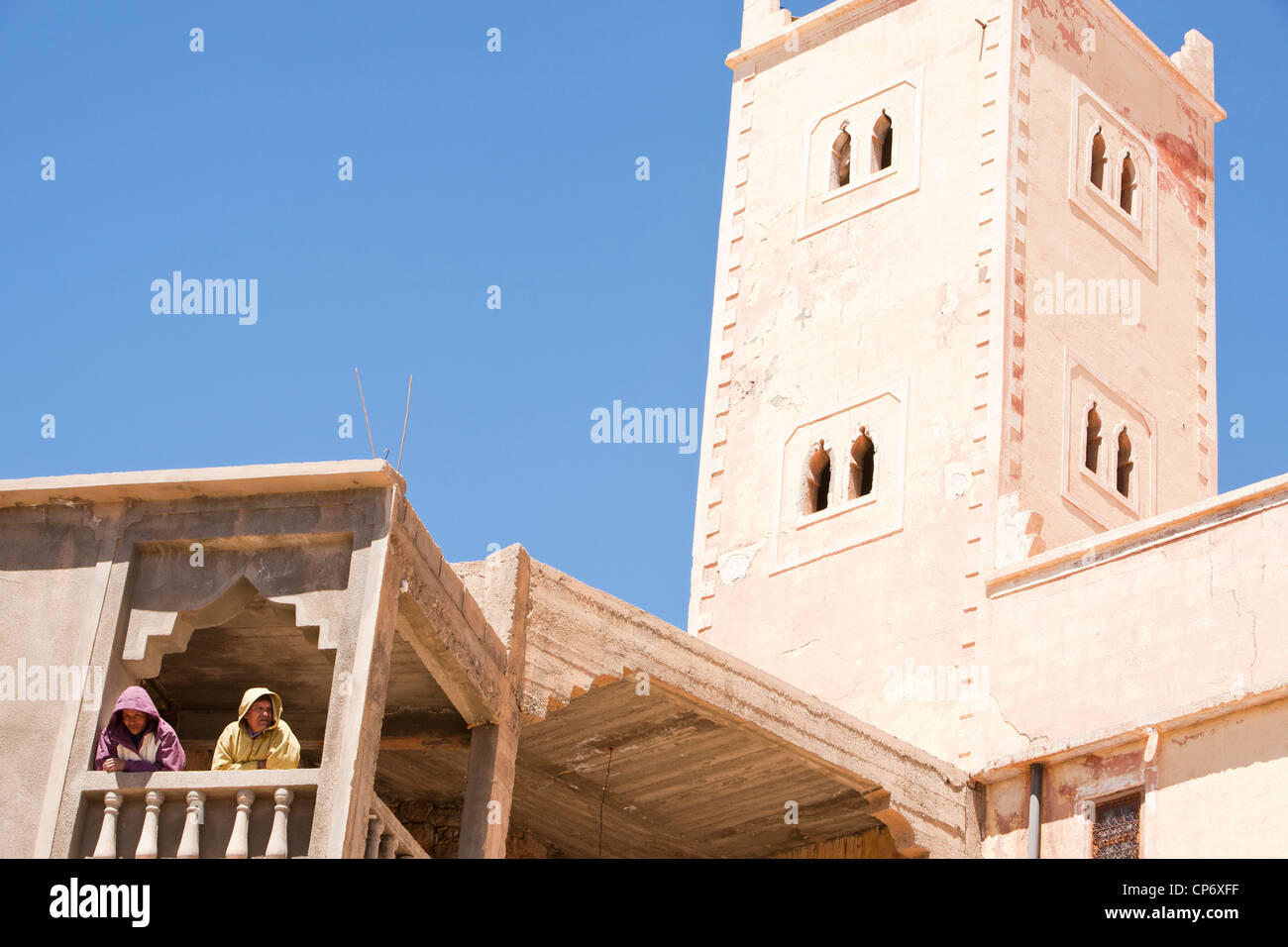 A mosque in a Berber village of the Anti Atlas, Morocco. Stock Photo