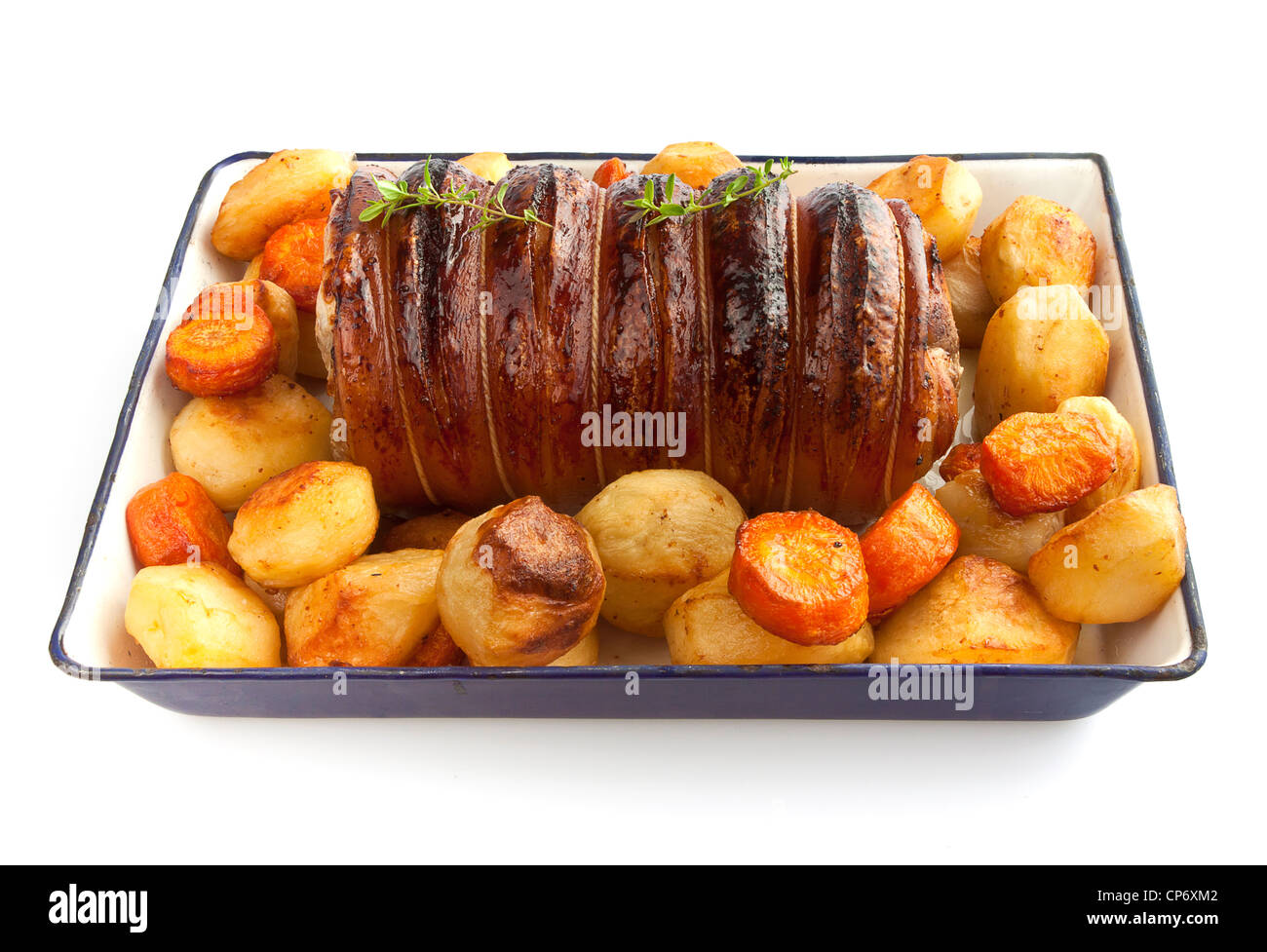 Sunday rolled pork roast Stock Photo