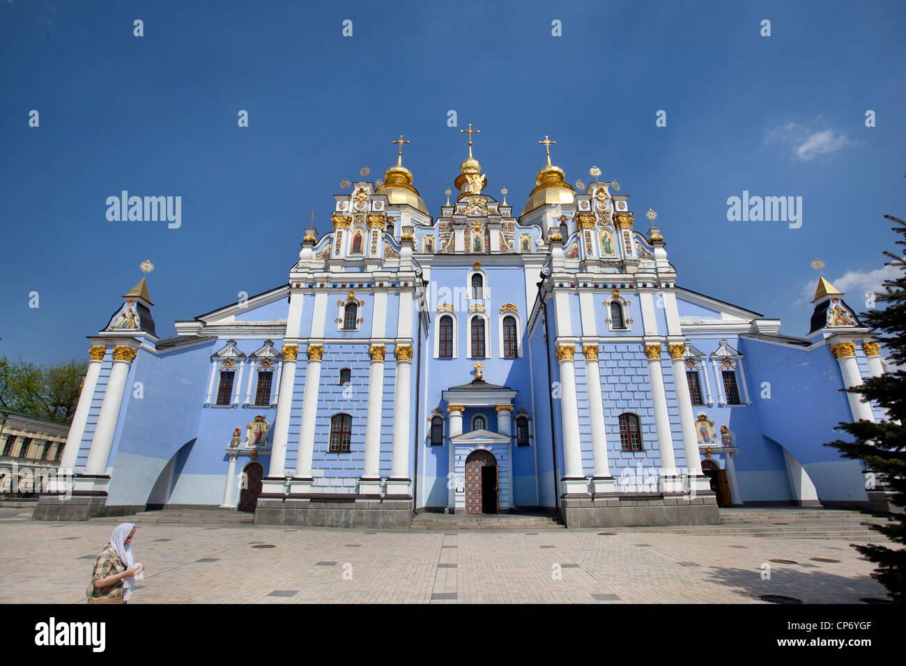 St Michael's golden domed monastery. Stock Photo