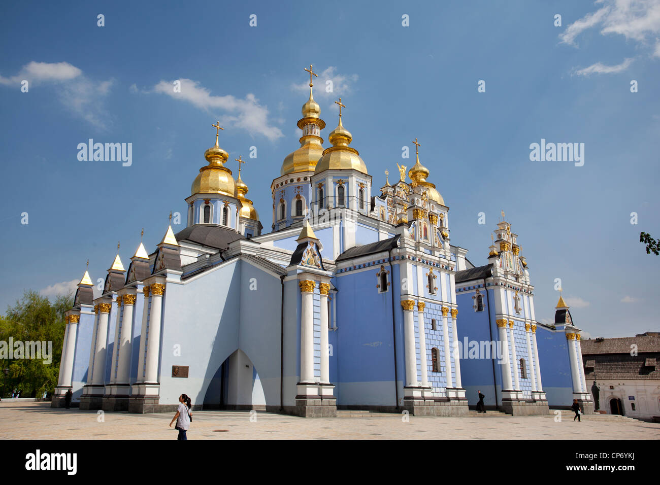 St Michael's golden domed monastery. Stock Photo