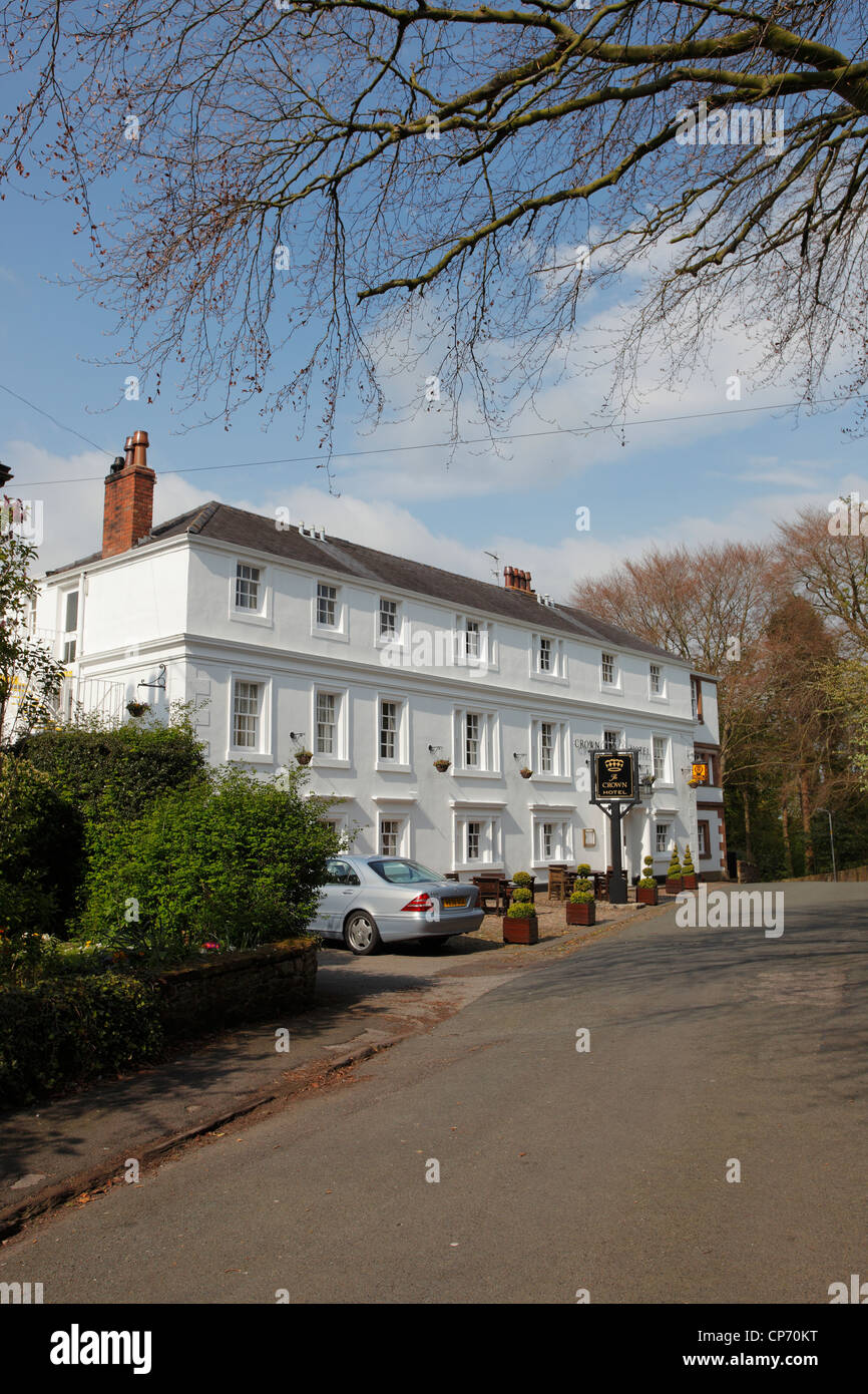 The Crown Hotel near Carlisle at Wetheral in Cumbria Stock Photo