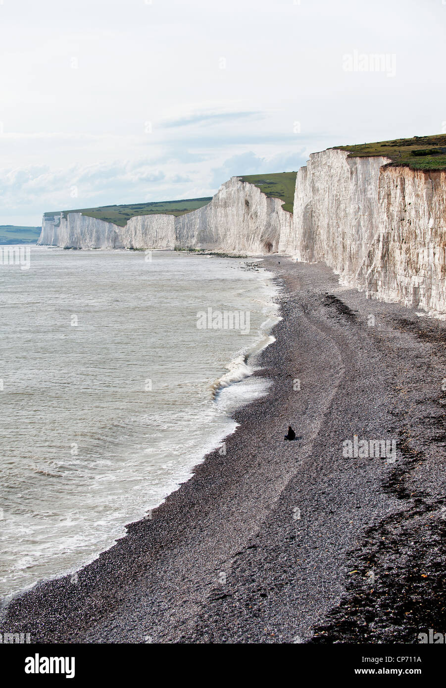 The Seven Sisters in East Sussex Stock Photo