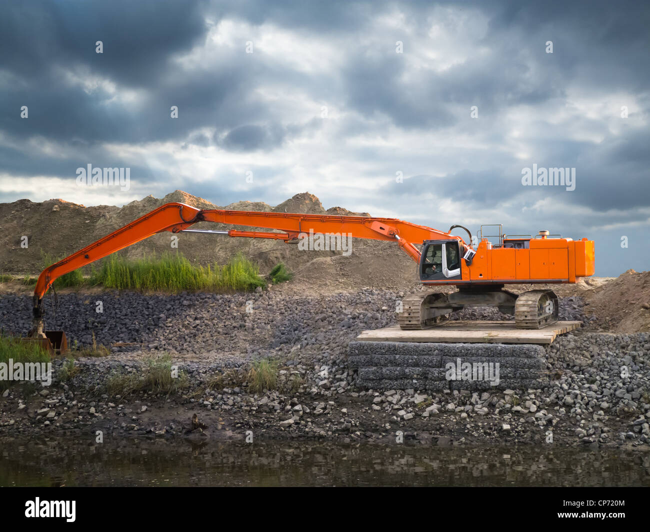 Excavator canal hi-res stock photography and images - Alamy