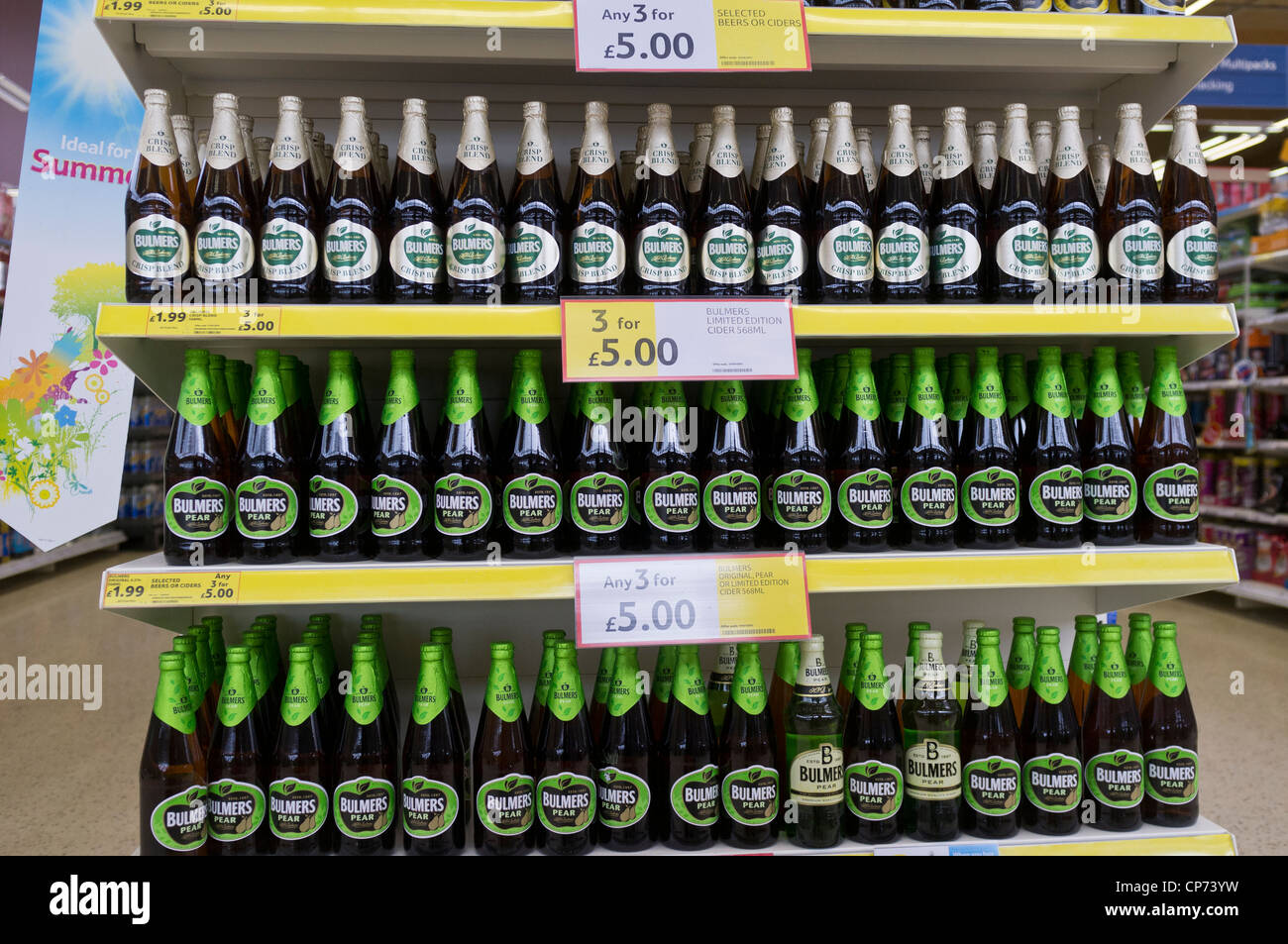 Bulmers Cider for Sale in Tesco Supermarket Stock Photo Alamy