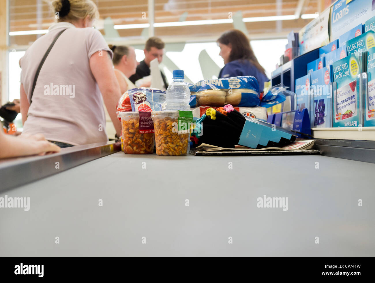 Tesco cashier hires stock photography and images Alamy