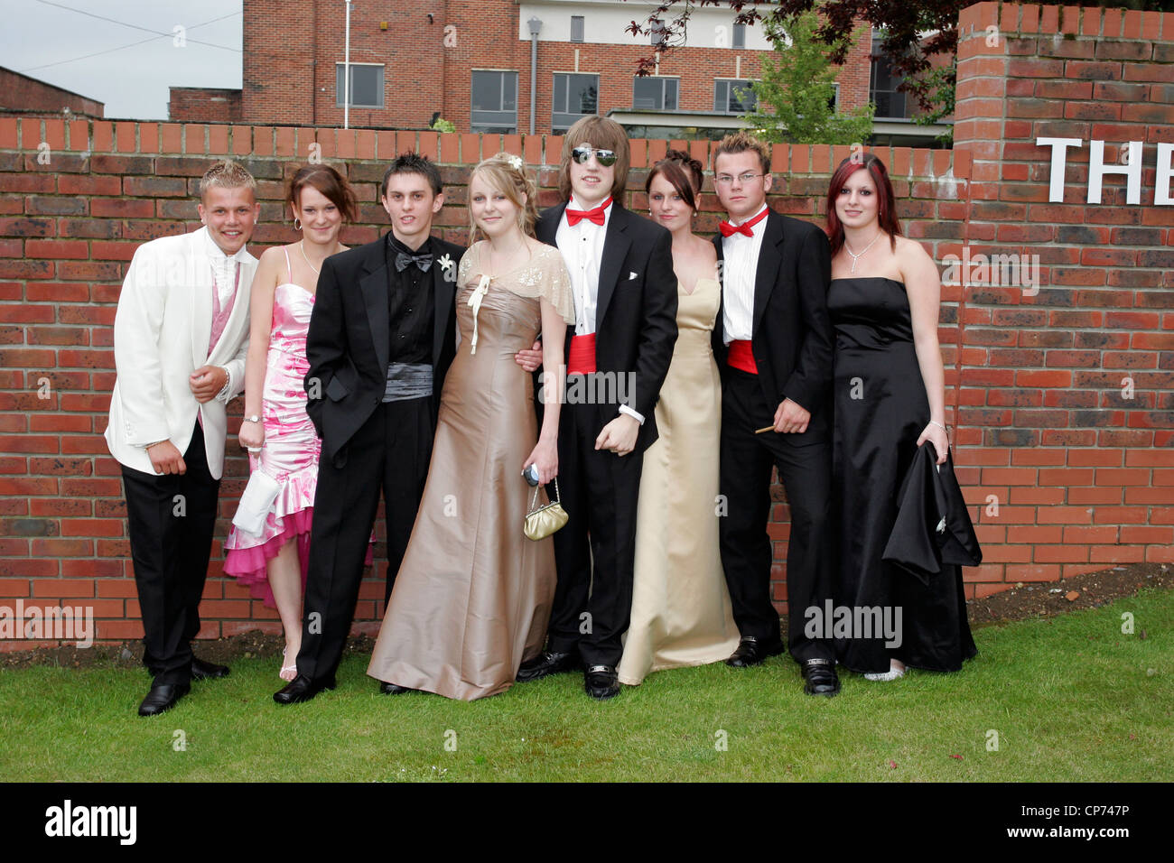 Student prom, Dauntsey School, Calne Stock Photo