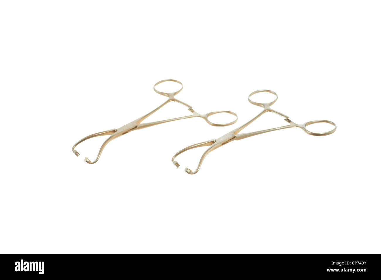 Surgical instruments (nonperforating towel clamp Stock Photo Alamy