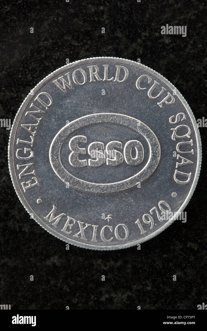 England World Cup Squad Mexico 1979 Esso Collectors Coin Stock Photo