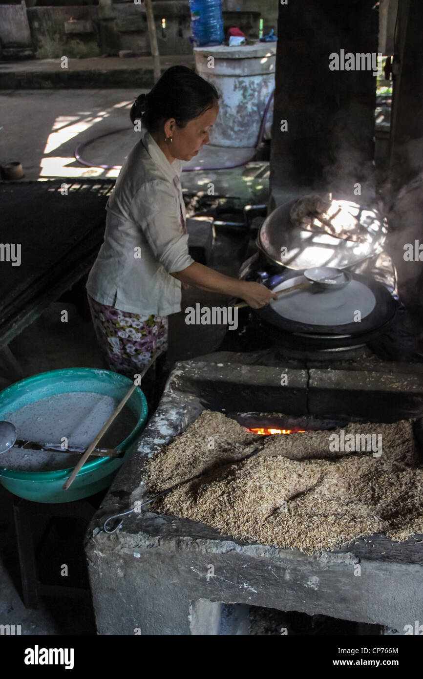 Making of Bánh Cuốn Vietnamese Rice Flour Pancakes Stock Photo Alamy