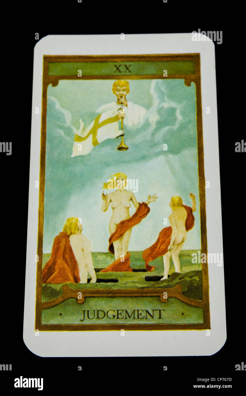 "Judgement" card from a deck of Tarot Cards Stock Photo Alamy