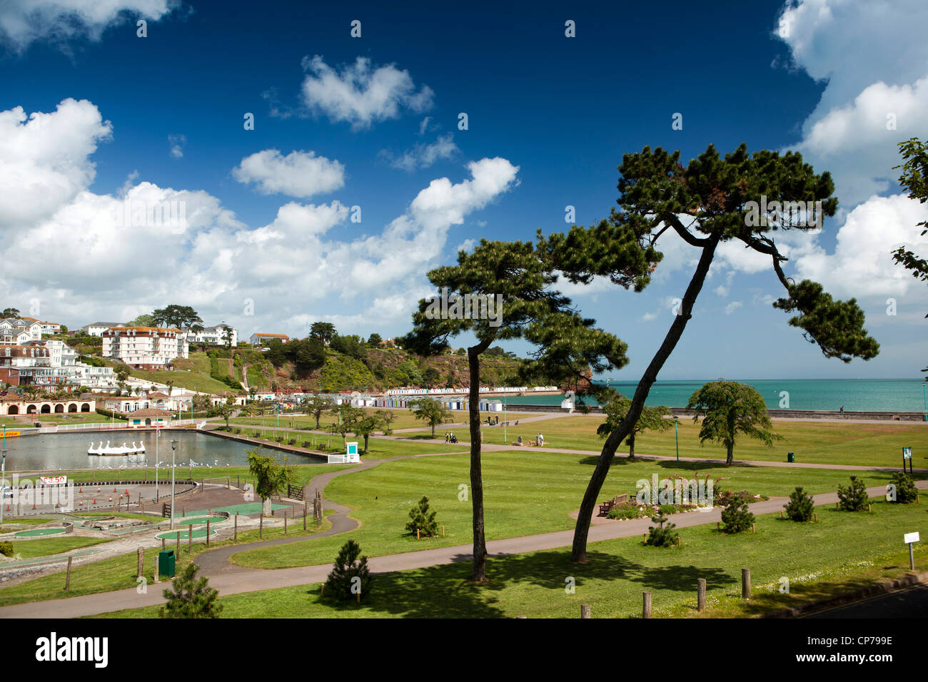 UK, England, Devon, Torquay, Goodrington Sands, Youngs Park Stock Photo