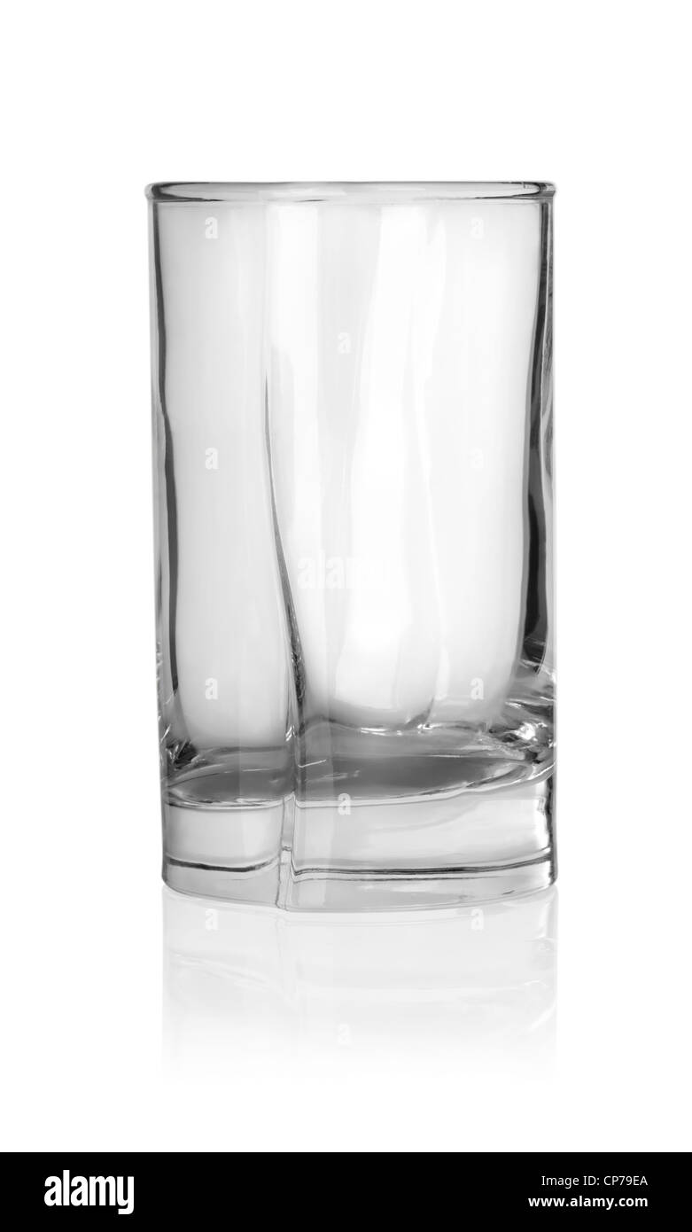 Glass from under vodka isolated on a white background. Clipping Path Stock Photo