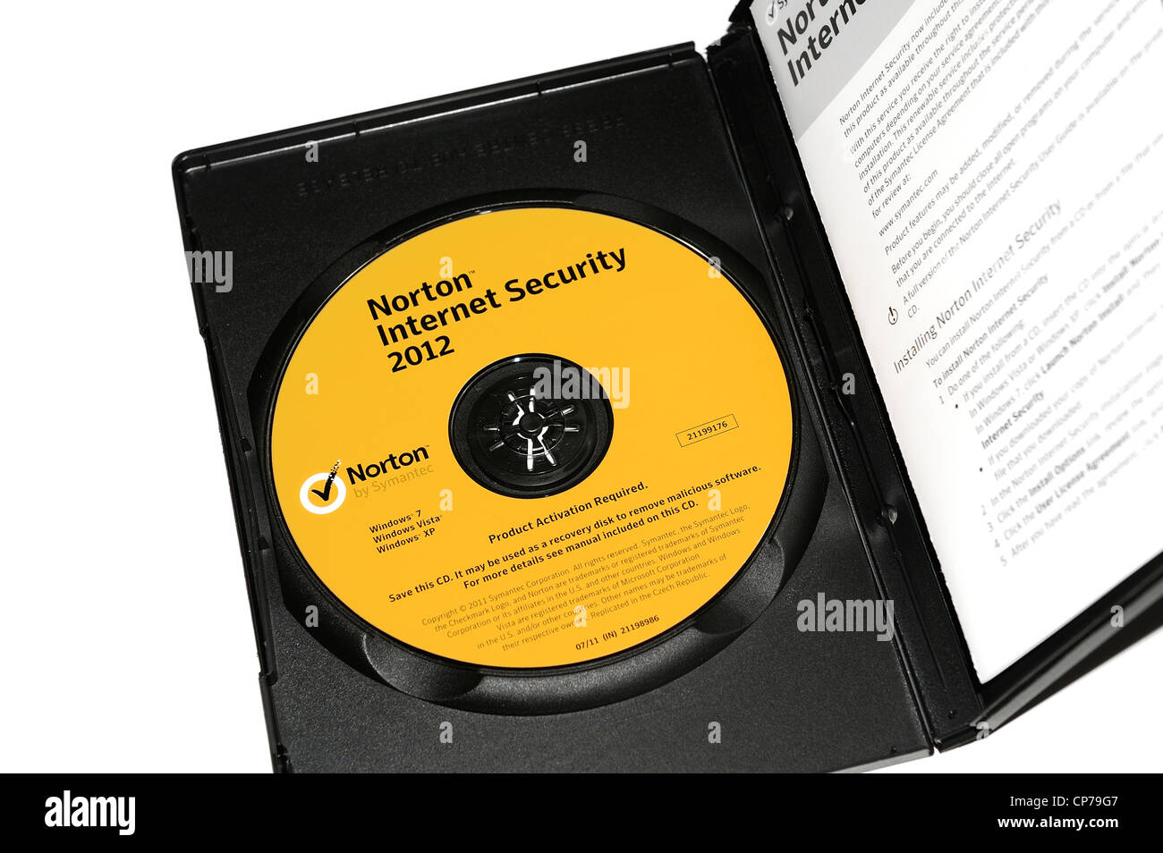 norton internet security 2012 retall case Stock Photo