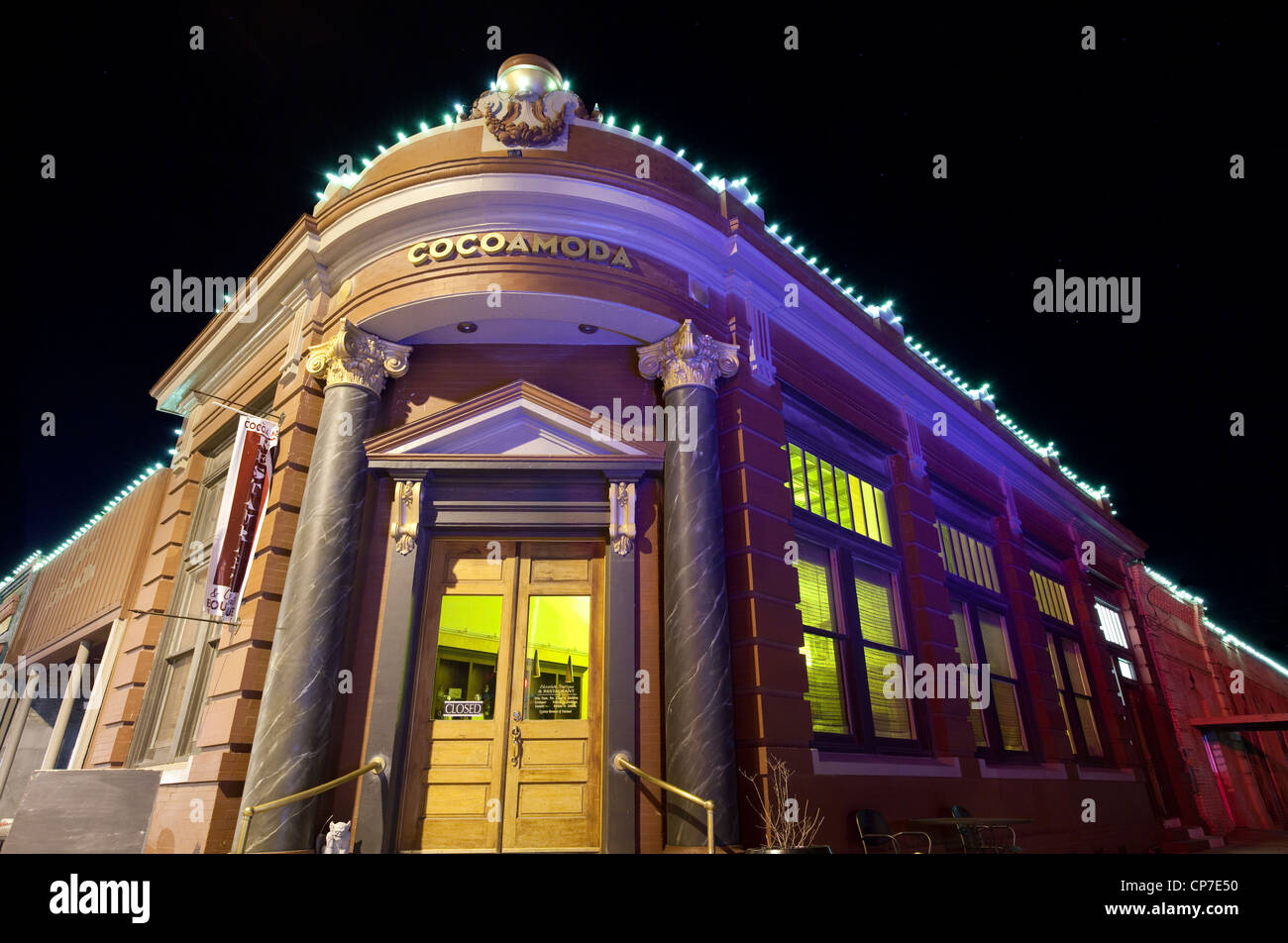 COCOAMODA is a Texasbased gourmet chocolate business at night, Calvert