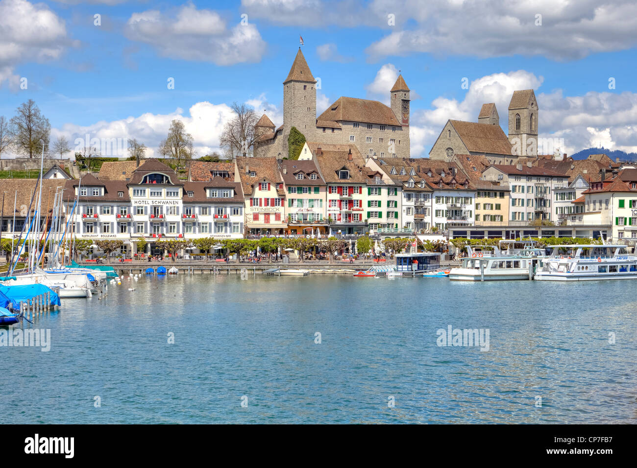 Castle of Rapperswil, Rapperswil-Jona, St. Gallen, Switzerland Stock Photo