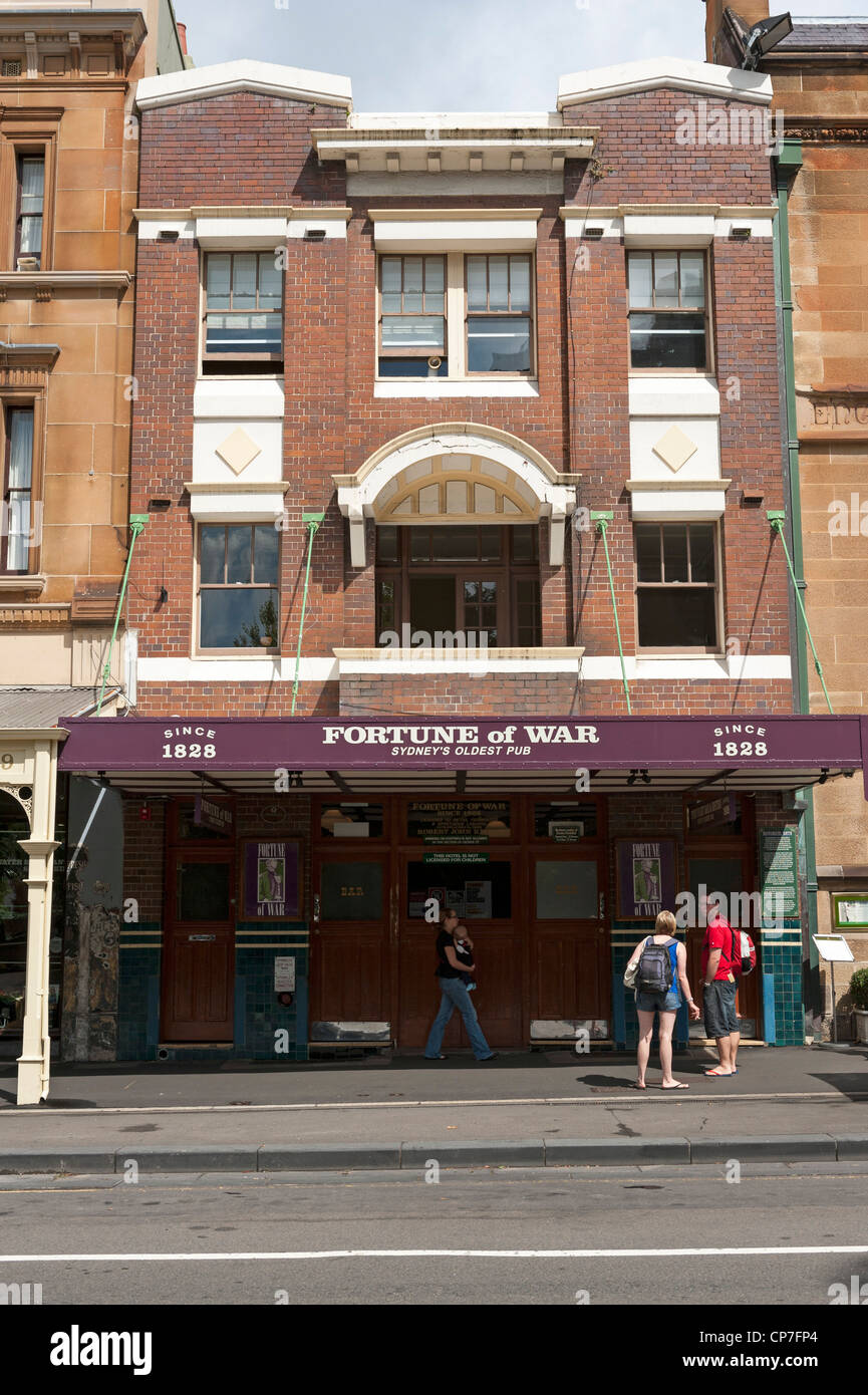 Fortune of War, Sydney's oldest pub (1828) Sydney Australia Stock Photo