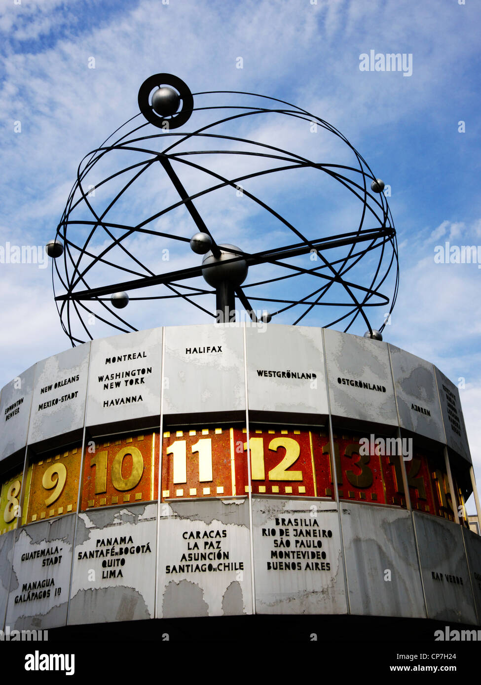 Urania world clock, Berlin Alexanderplatz Stock Photo Alamy