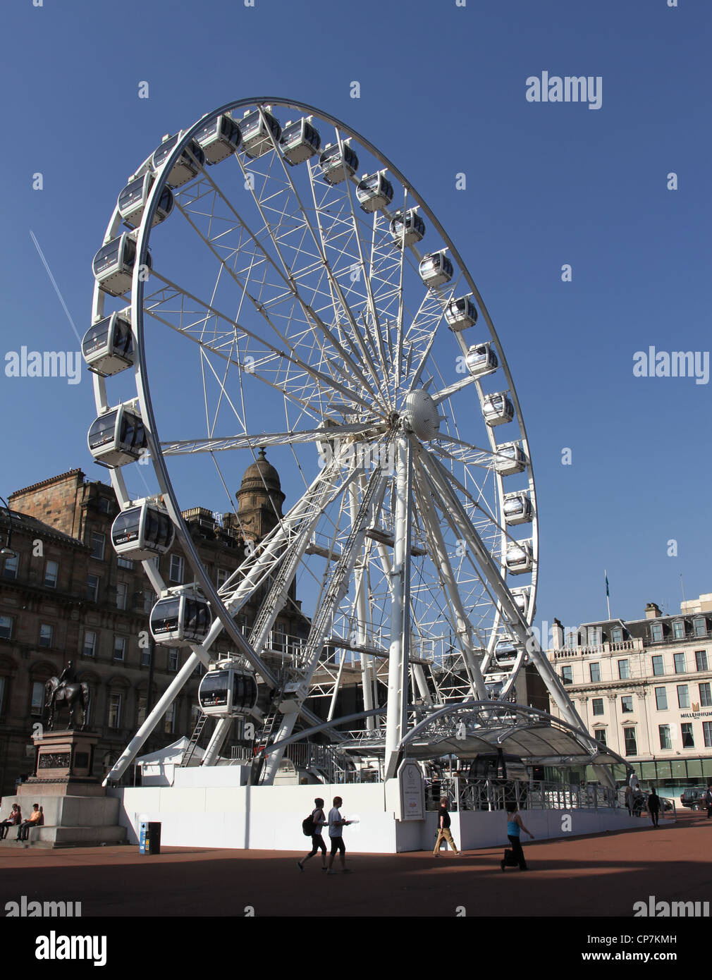 The Wheel of Glasgow Square Glasgow Scotland March 2012 Stock