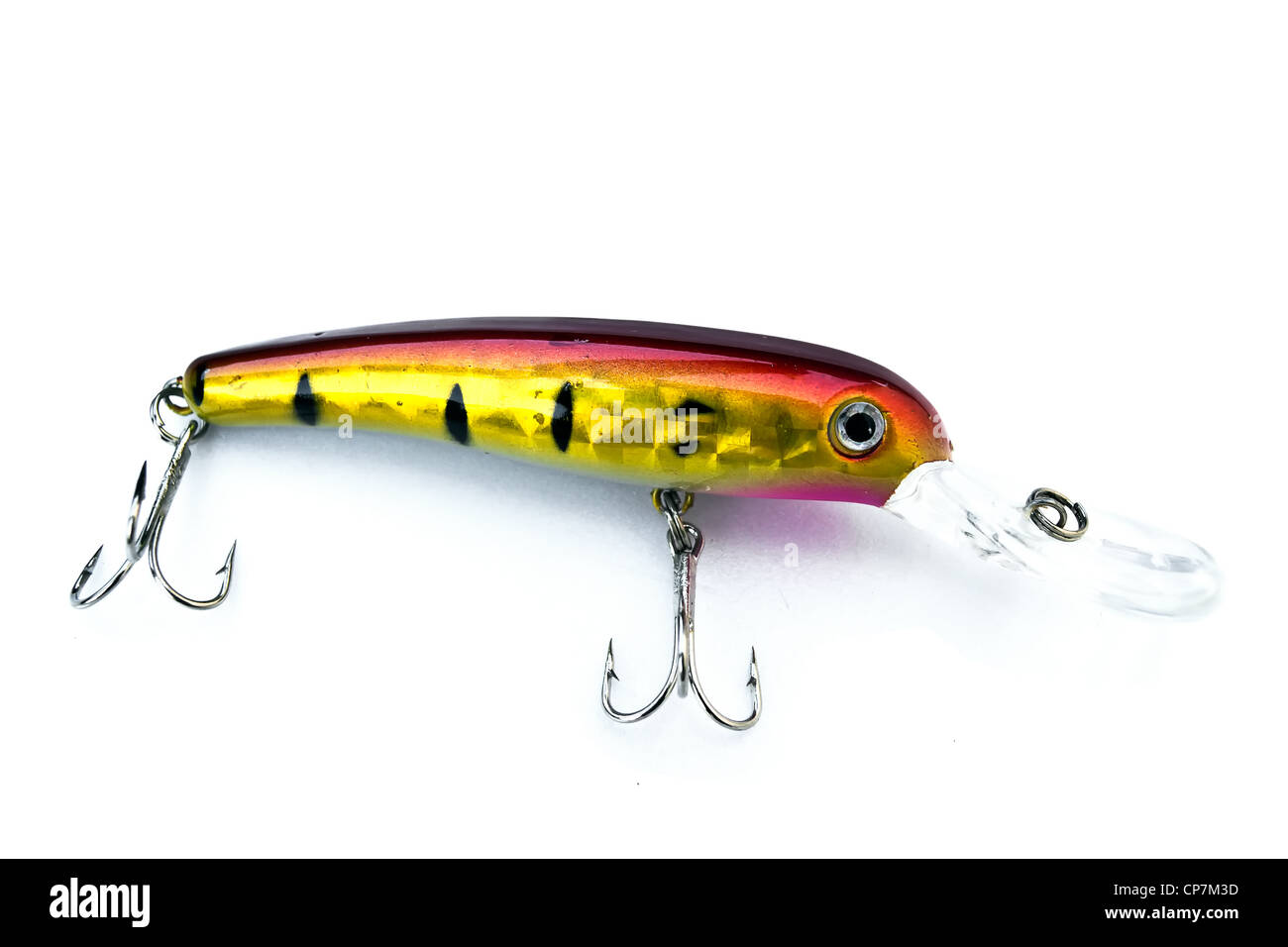Fishing lure - Wobbler on a white background Stock Photo