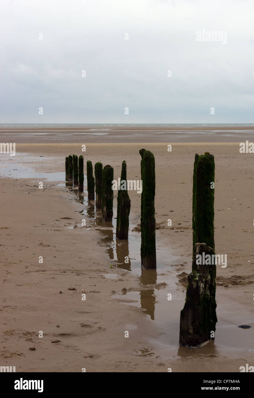 The beach at Brancaster, West Norfolk. Stock Photo