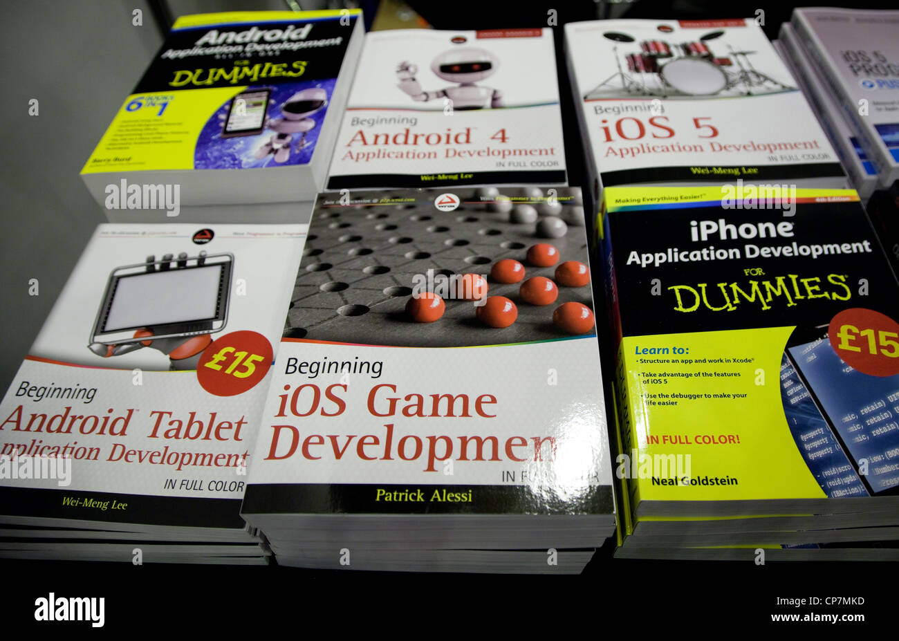 Books about Apps and games development at Internet World show in London Stock Photo
