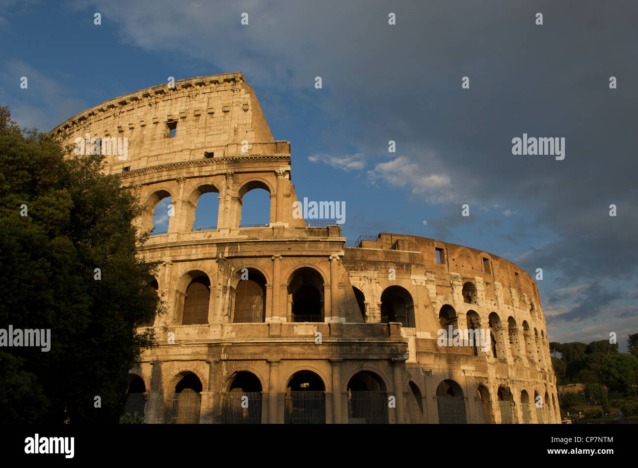 The Colosseum, Rome, Italy. Its construction started in 72 under the ...