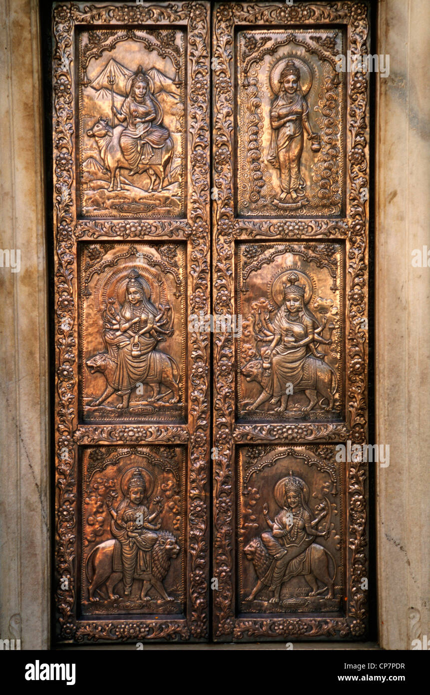 India; Punjab, Amritsar, Durgiana hindu temple, door, Stock Photo