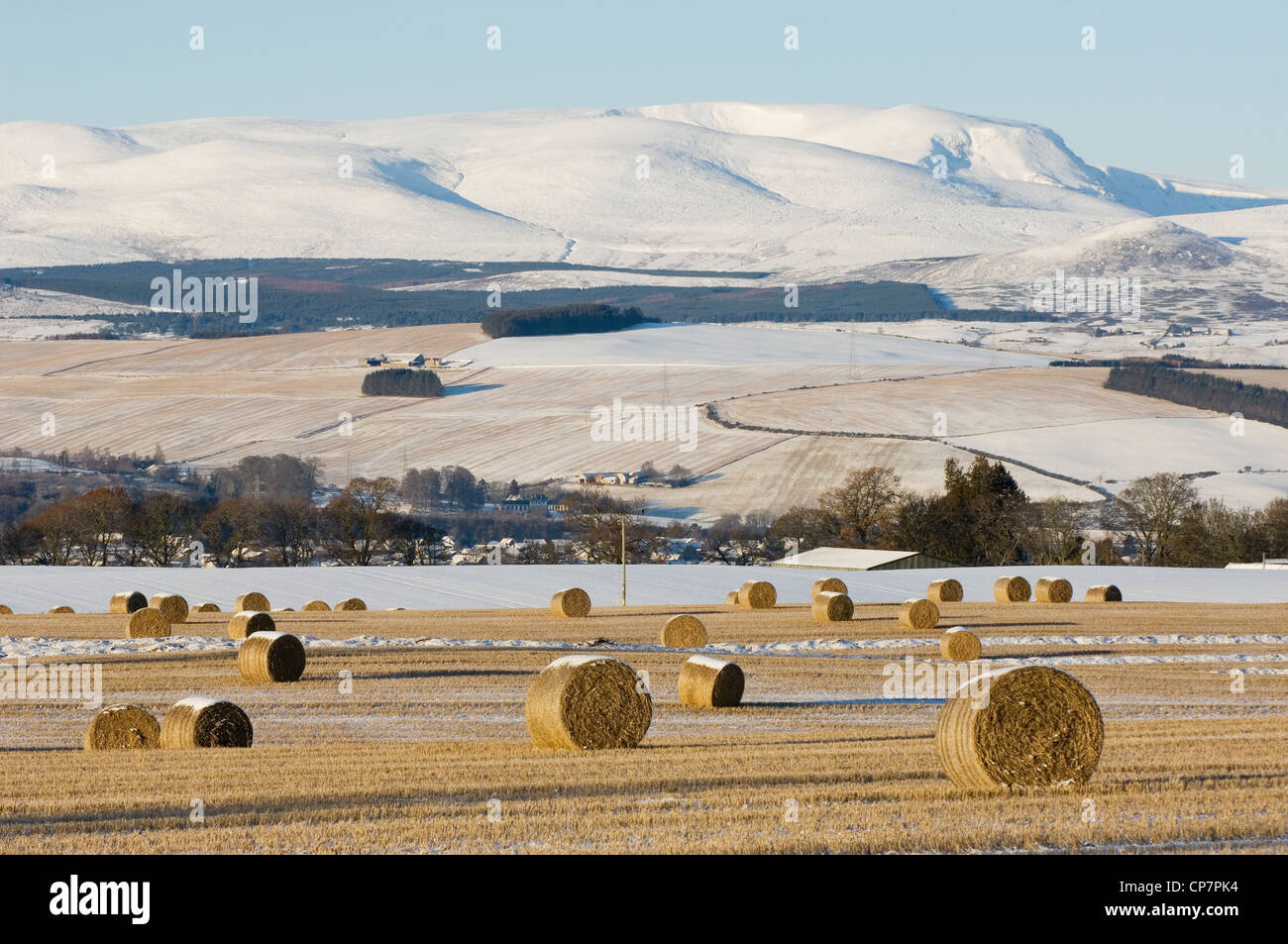 Ben Wyvis in winter, Ross-shire, Scotland. Stock Photo