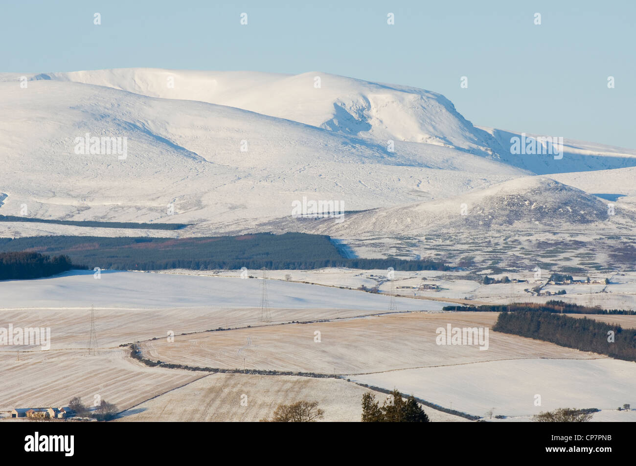Ben Wyvis in winter, Ross-shire, Scotland. Stock Photo
