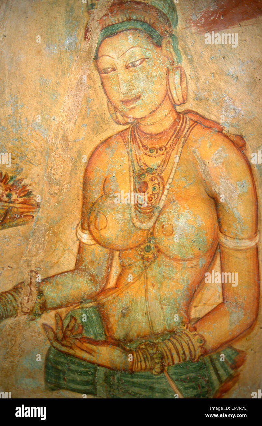 Image result for sigiriya frescoes paintings