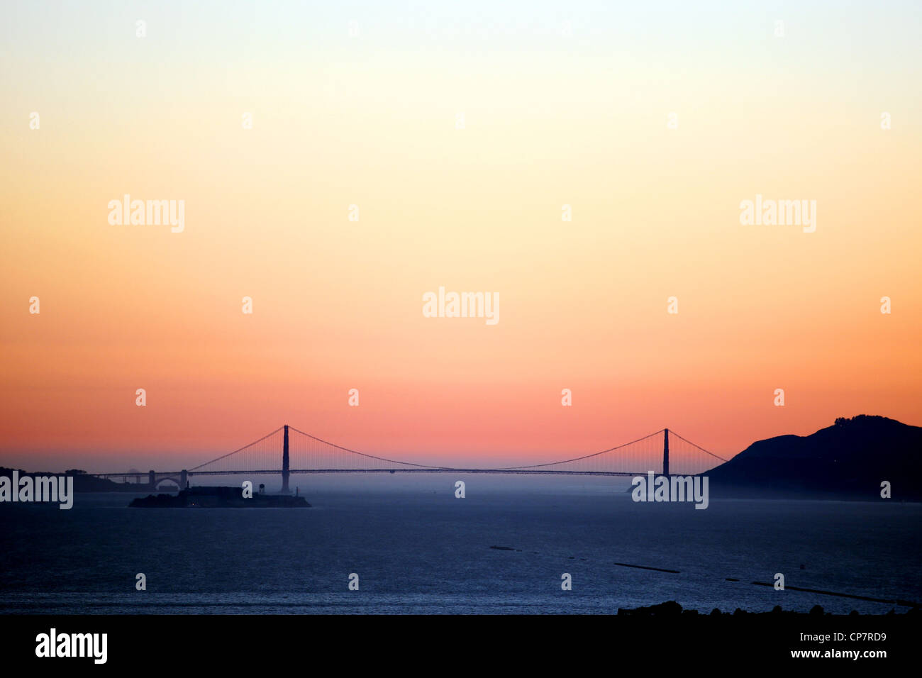 GOLDEN GATE BRIDGE FROM BERKELEY SAN FRANCISCO CALIFORNIA USA 06 October 2011 Stock Photo