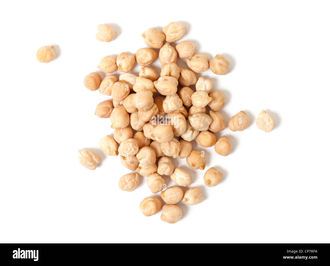 A lot of organic chickpeas Stock Photo
