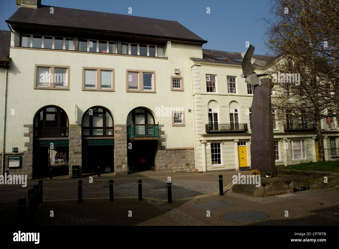 Gwynedd Council Offices in Caernarfon North Wales Stock Photo Alamy