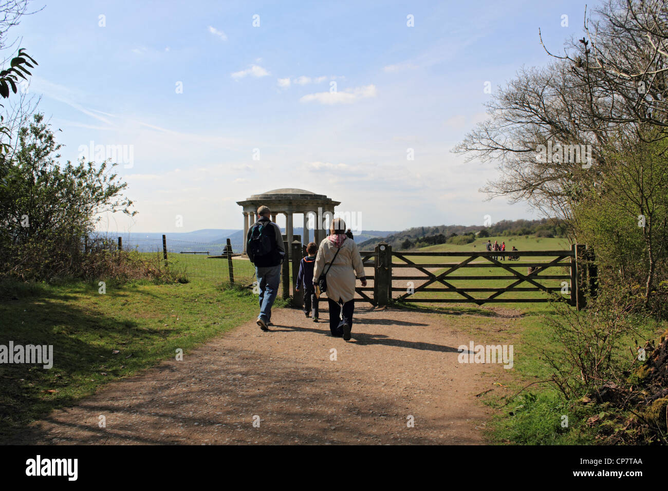 On the Pilgrims Way at Reigate Hill, part of the North Downs in Surrey