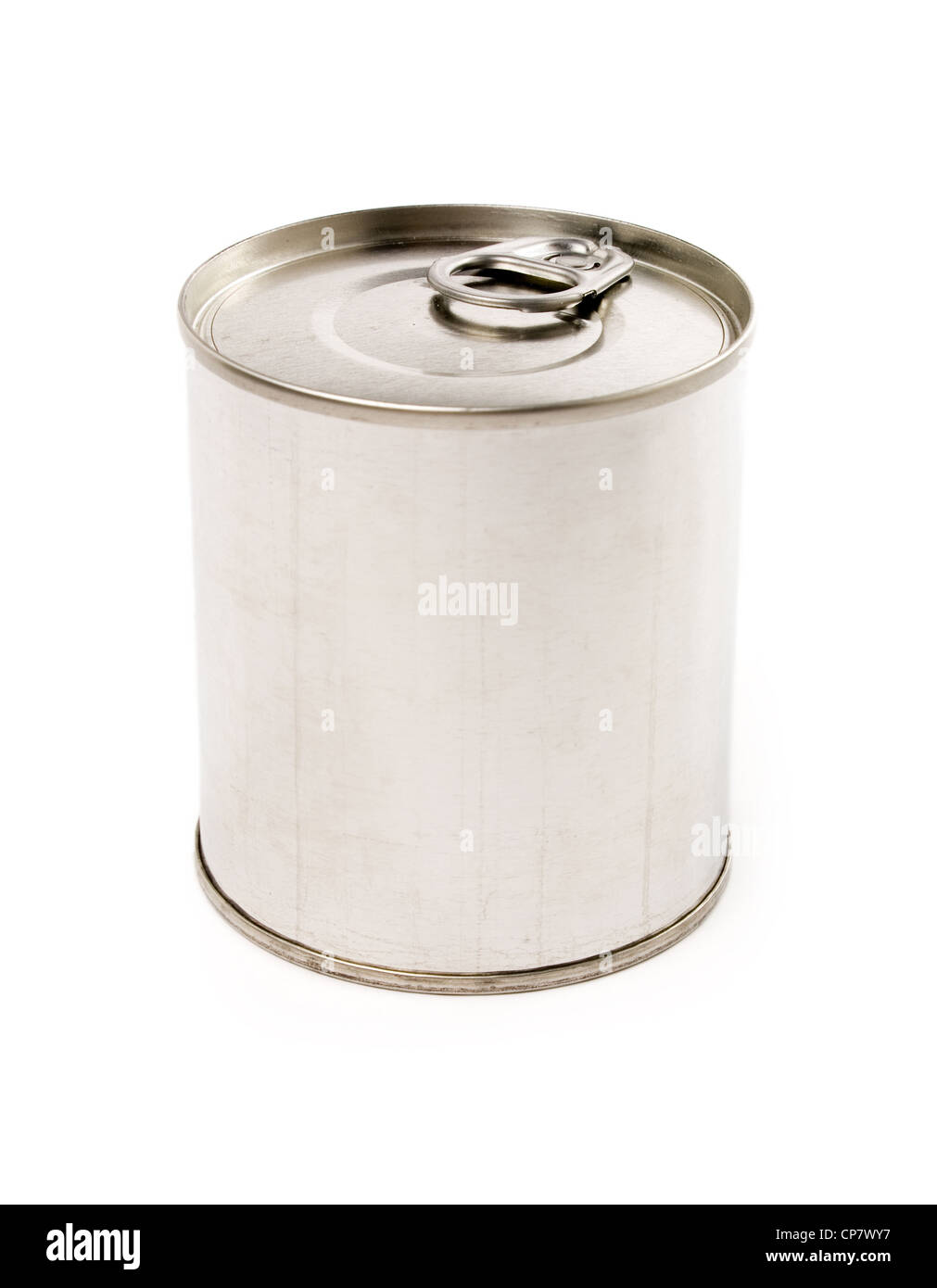 Canned Food with white background Stock Photo