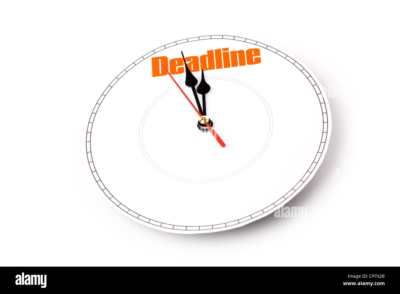 clock face, concept of deadline Stock Photo
