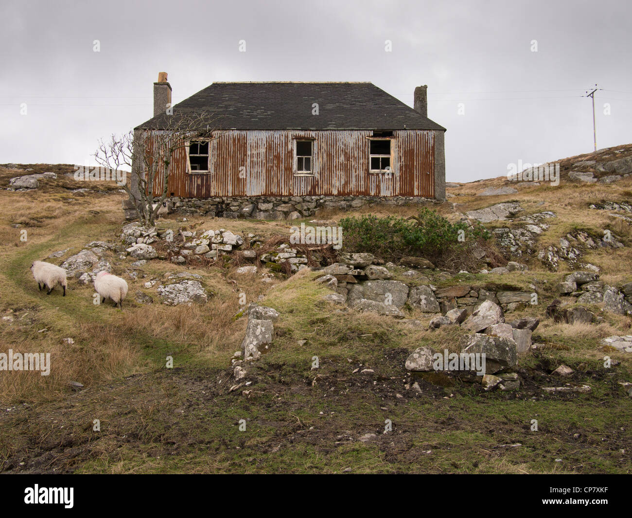 Abandoned Croft House, Isle of Scalpay, Scotland Stock Photo Alamy