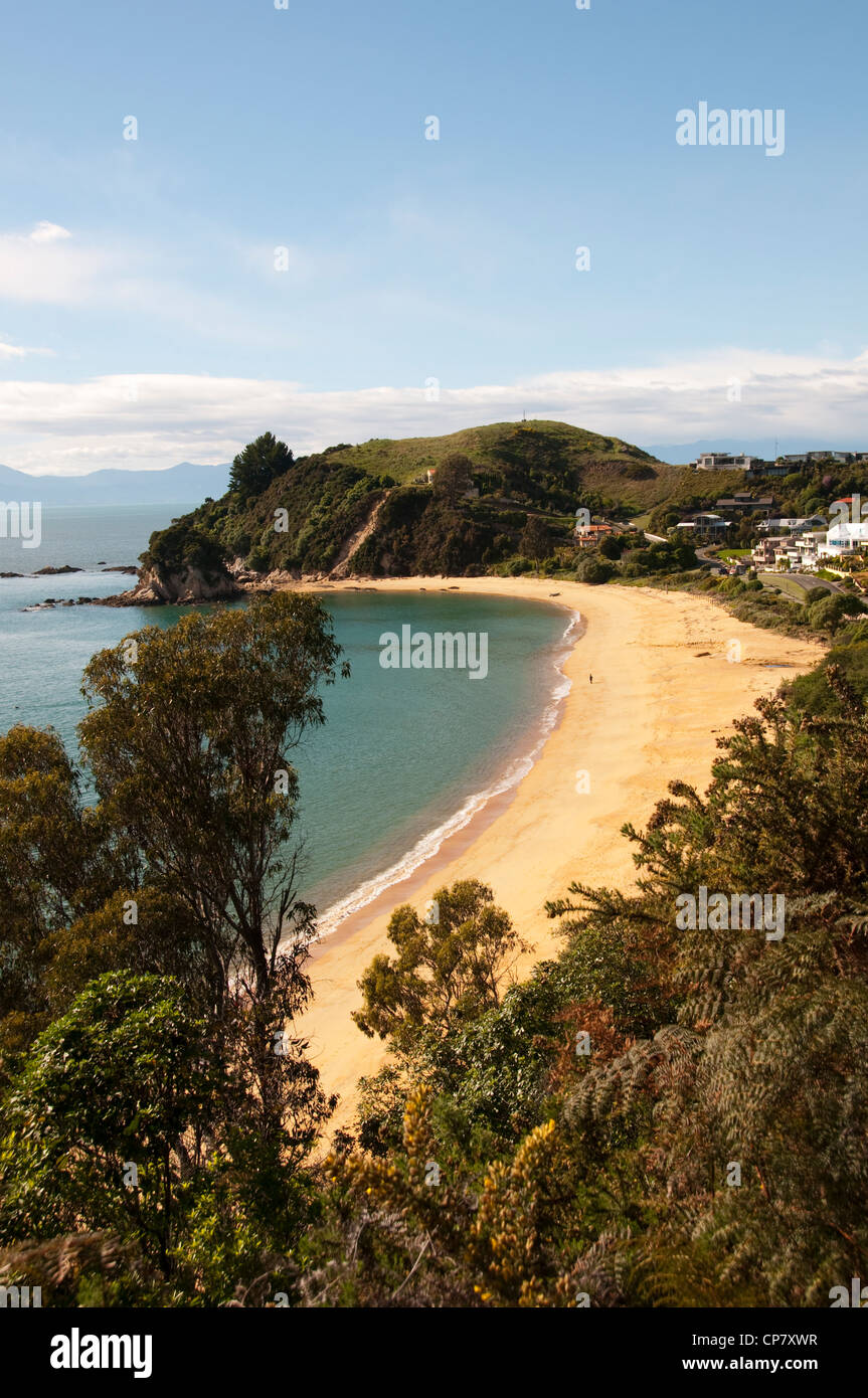 New Zealand South Island Kaiteriteri Beach in Abel Tasman National Park Stock Photo