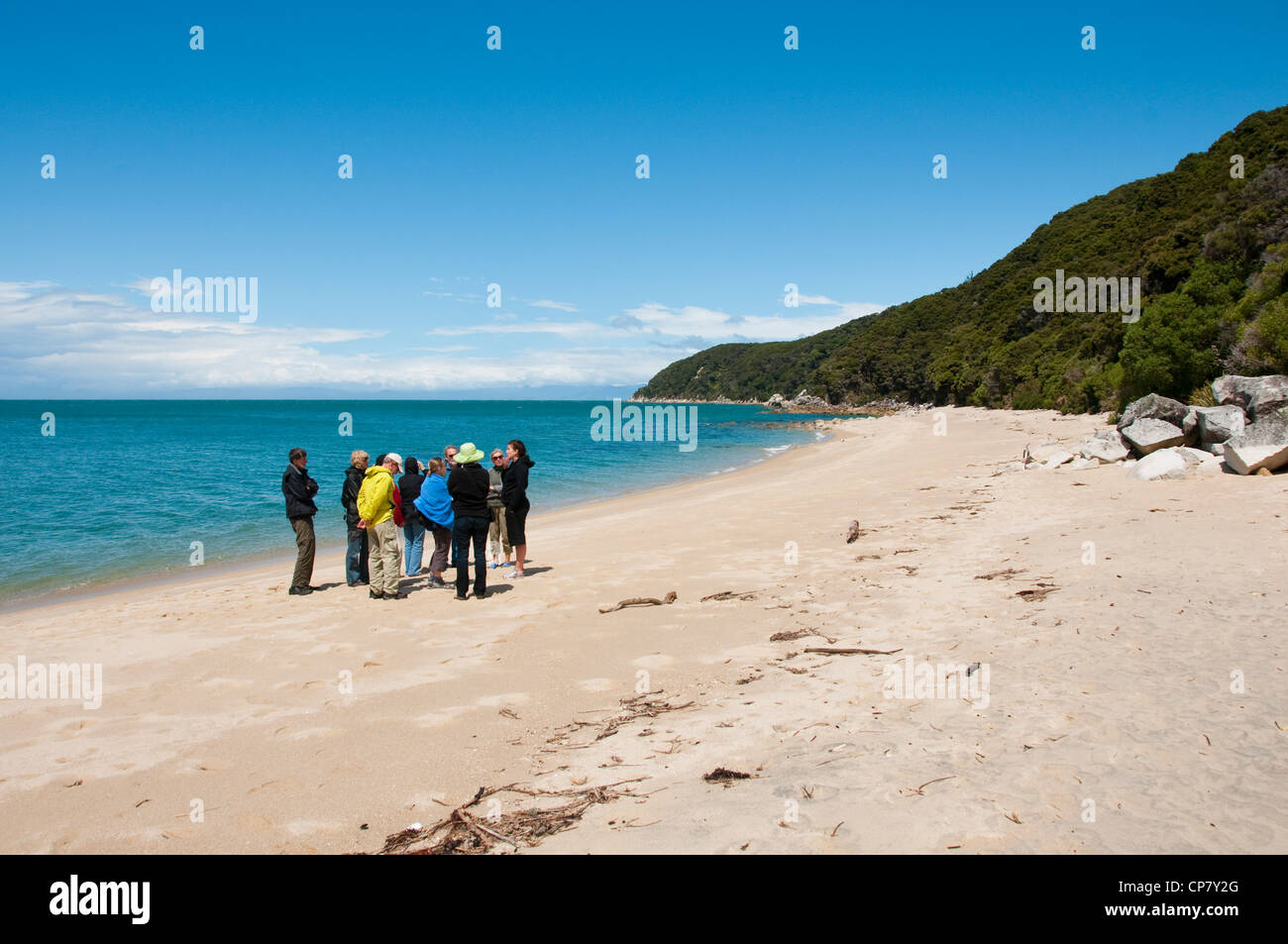 New Zealand South Island landscape scenic near Tonga Quarry Abel Tasman National Park Stock Photo