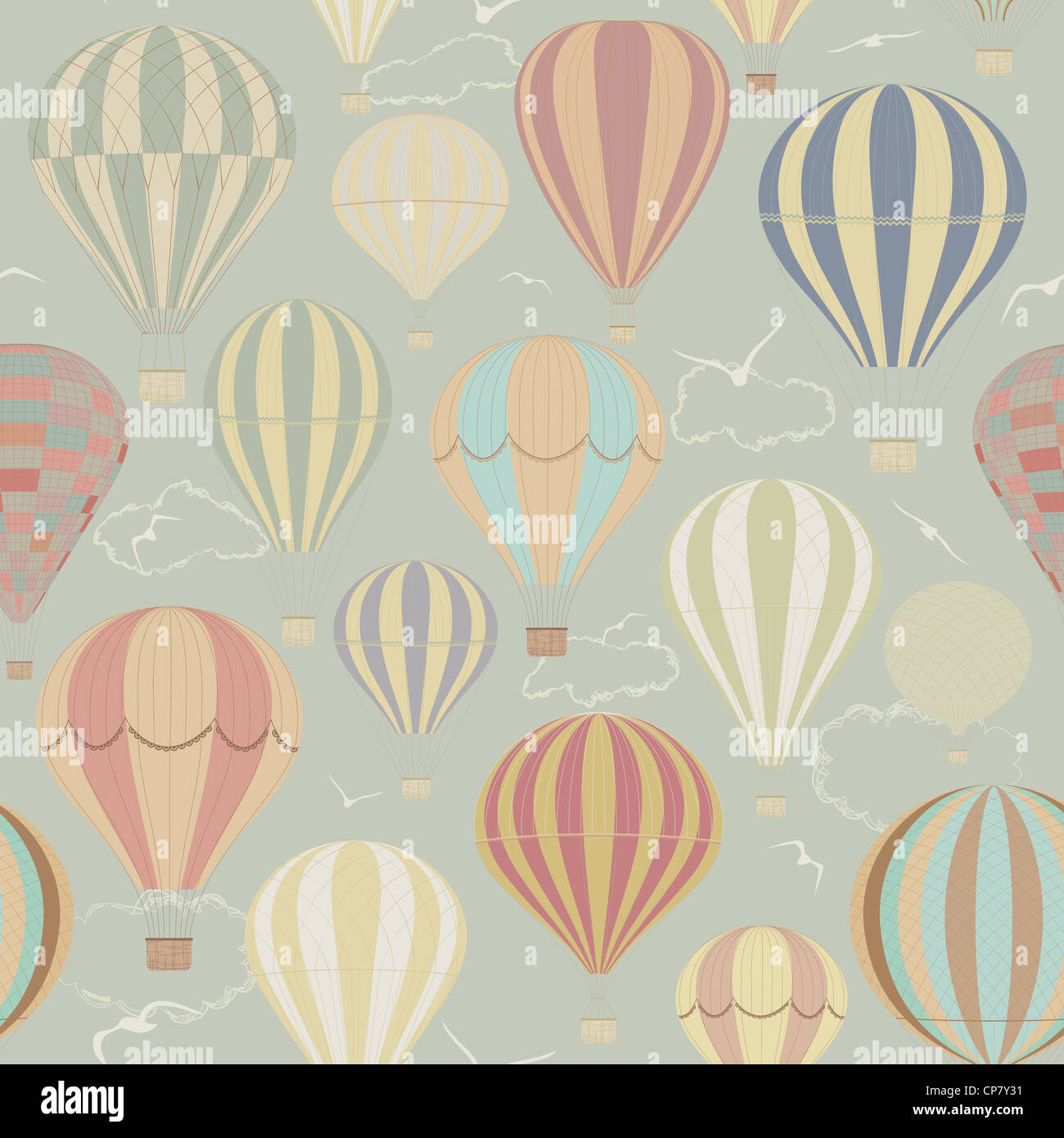 Background with hot air balloons Stock Photo Alamy