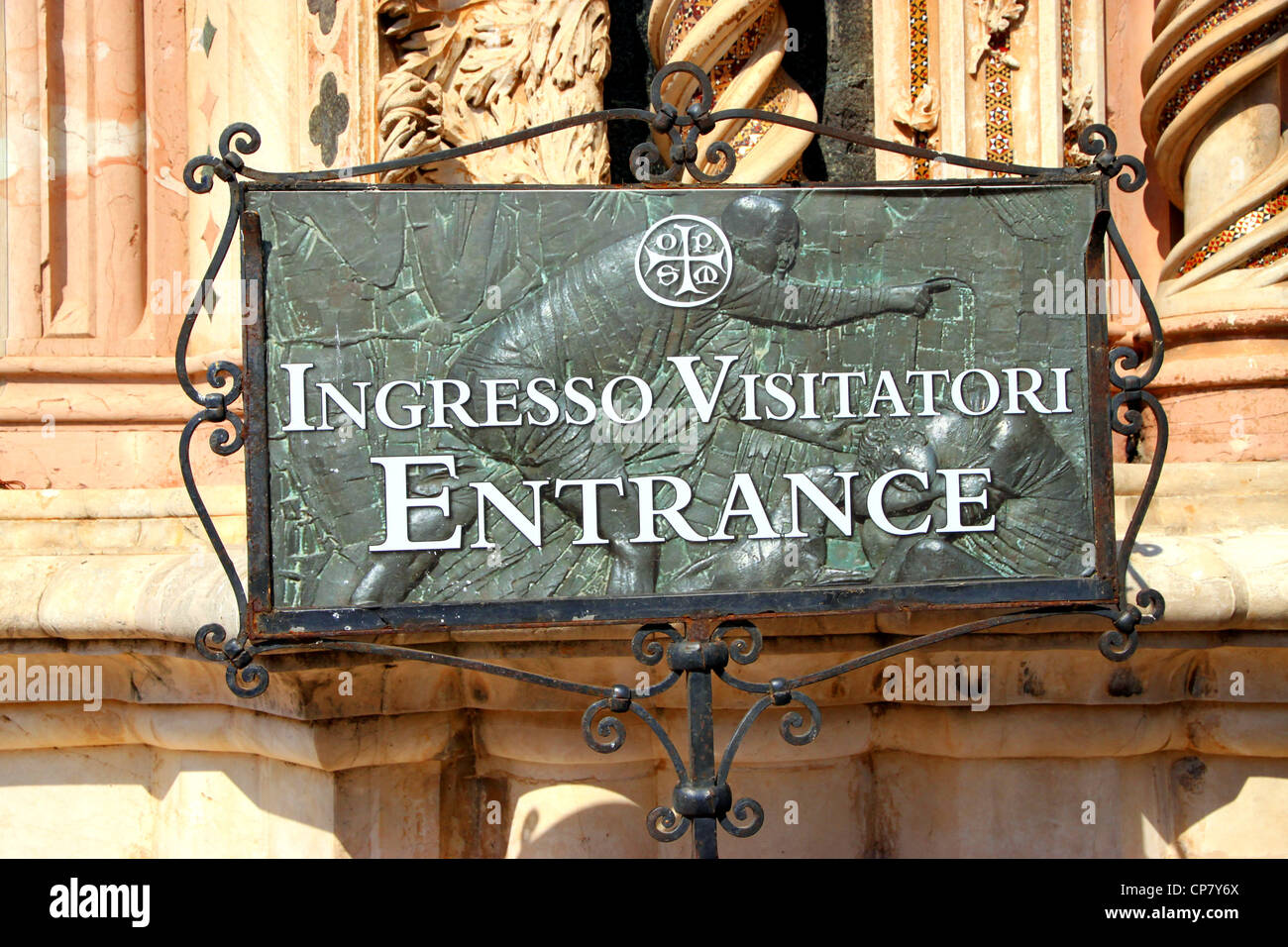 Italian Entrance Sign Stock Photo Alamy