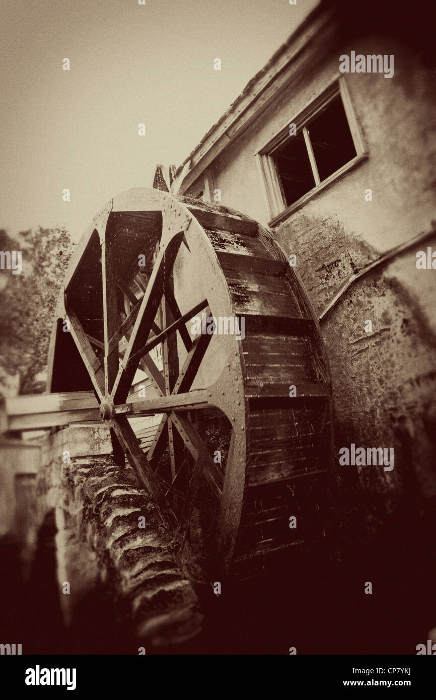 OLD ANCIENT MILL ST. AUGUSTINE FLORIDA HISTORIC TOWN Stock Photo