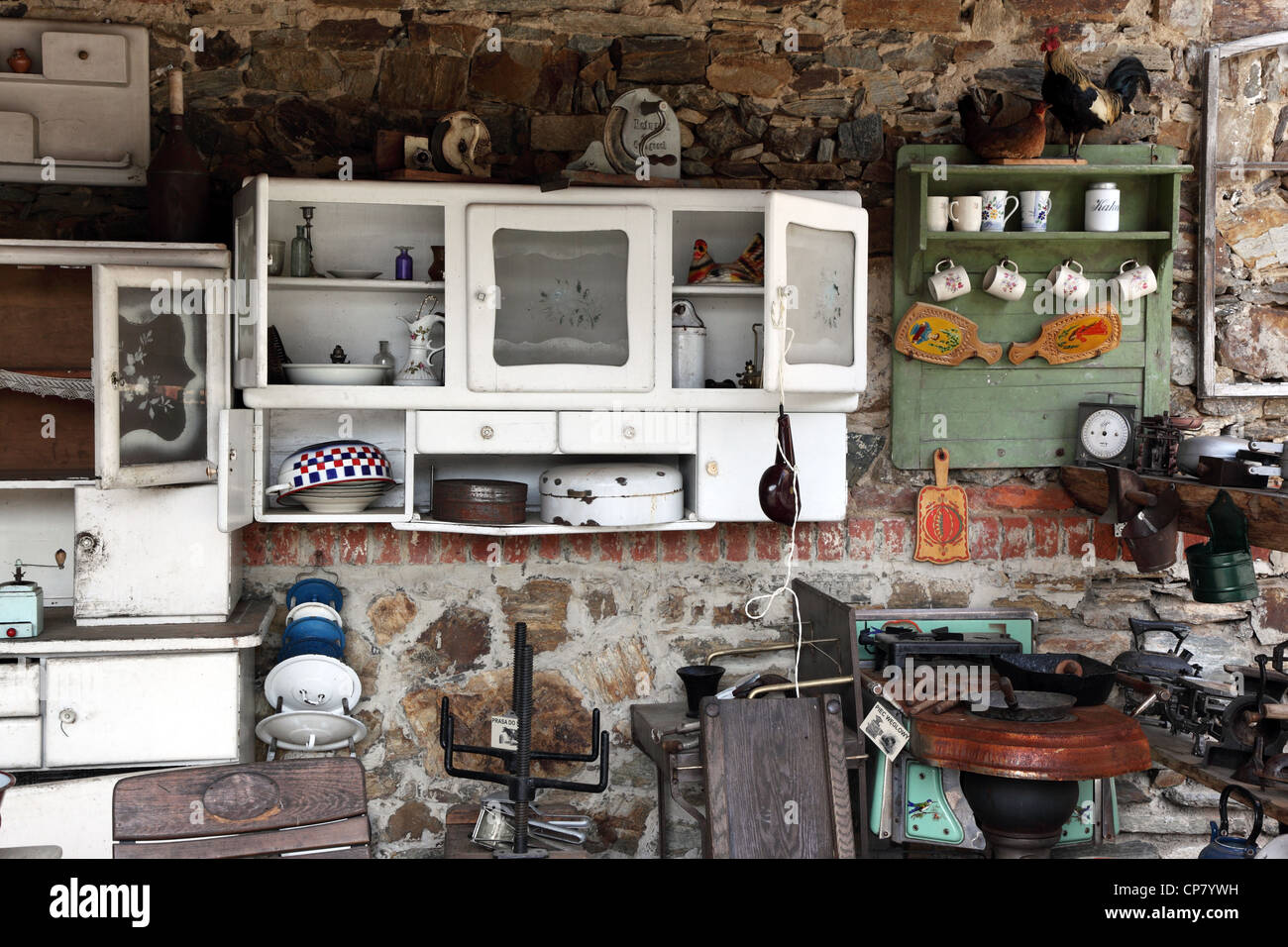 Old kitchen with ancient utensils Stock Photo Alamy