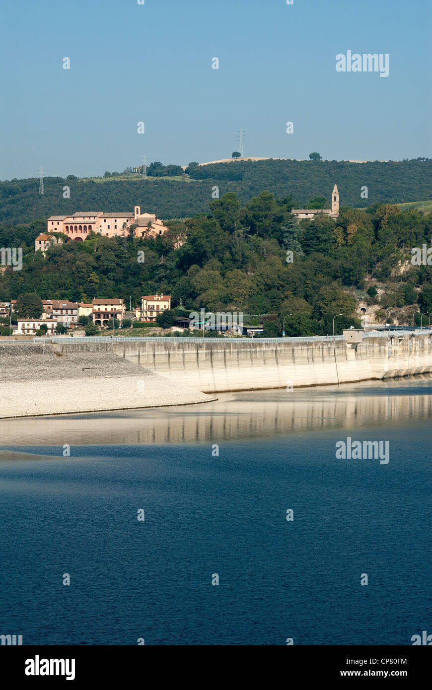 Corbara Dam. Corbara, Terni Province, Umbria, Italy Stock Photo
