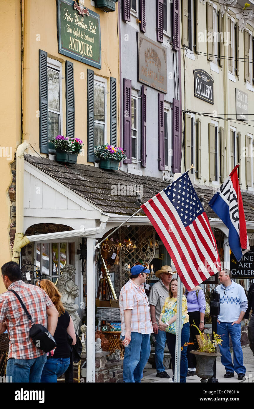 Antique store, Lambertville, New Jersey, USA Stock Photo Alamy